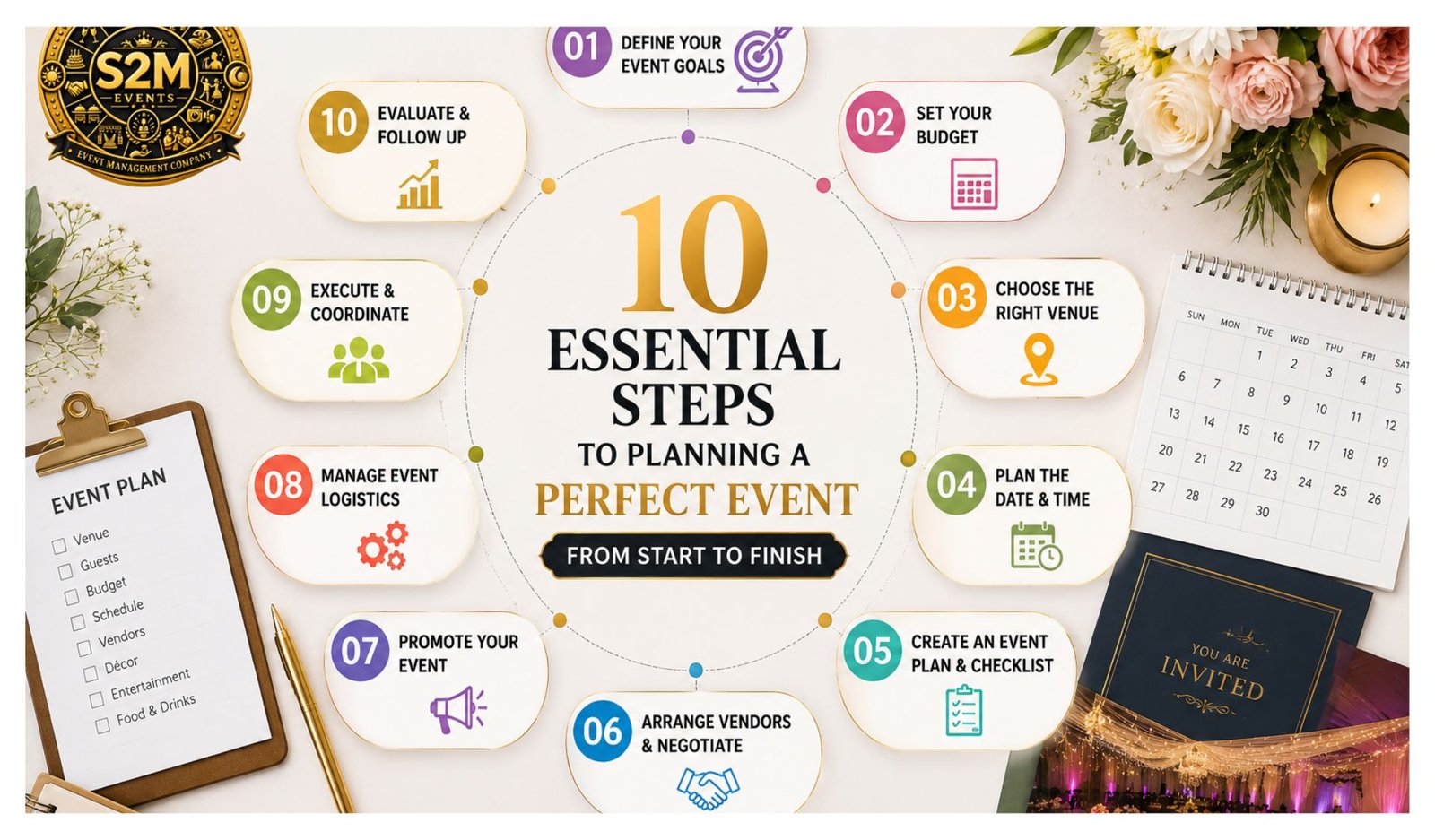 10 Essential Steps to Planning a Perfect Event from Start to Finish