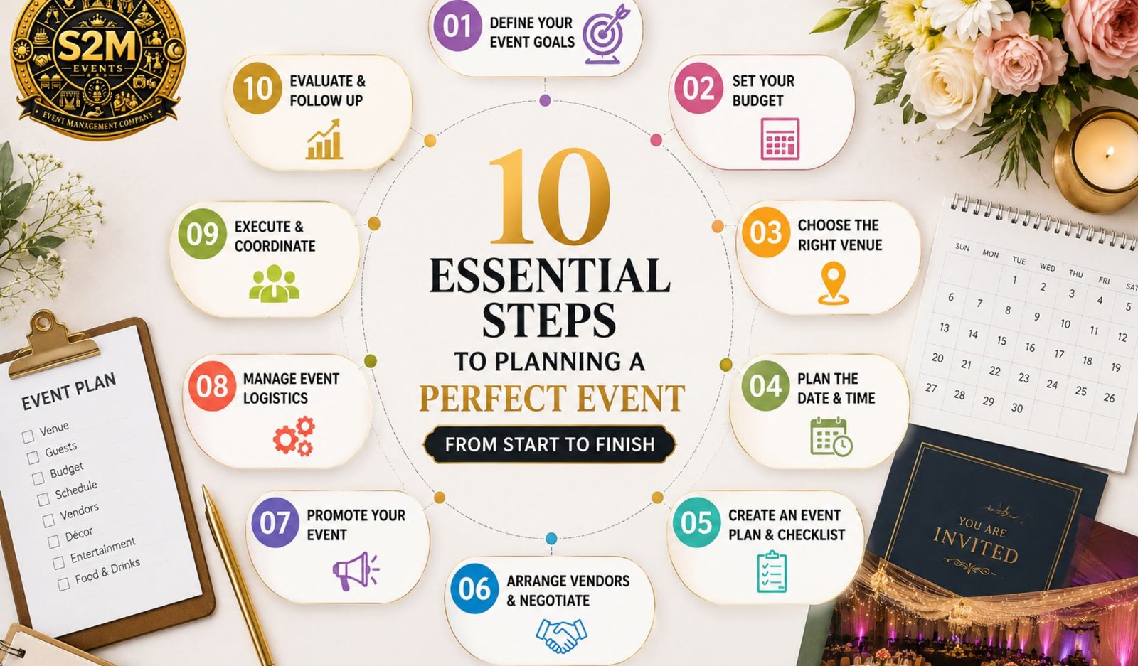 10 Essential Steps to Planning a Perfect Event from Start to Finish