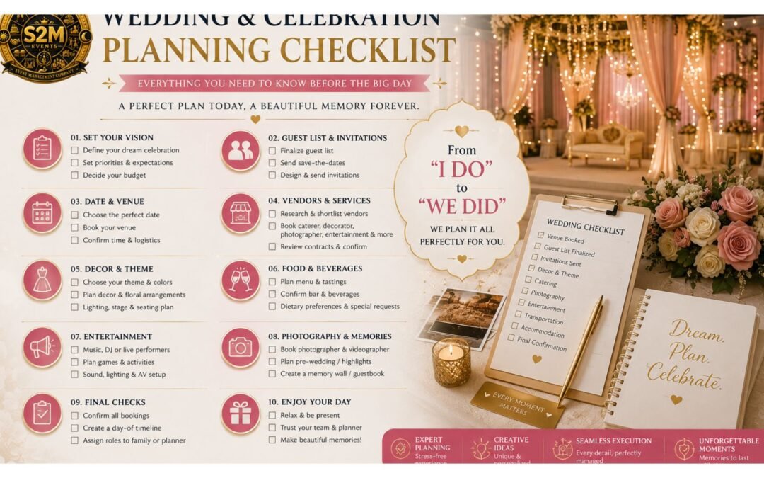 Wedding & Celebration Planning Checklist: Everything You Need to Know Before the Big Day