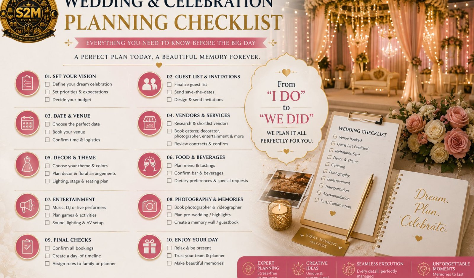 Wedding & Celebration Planning Checklist: Everything You Need to Know Before the Big Day